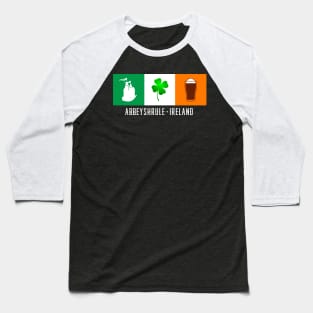 Abbeyshrule Ireland, Gaelic - Irish Flag Baseball T-Shirt